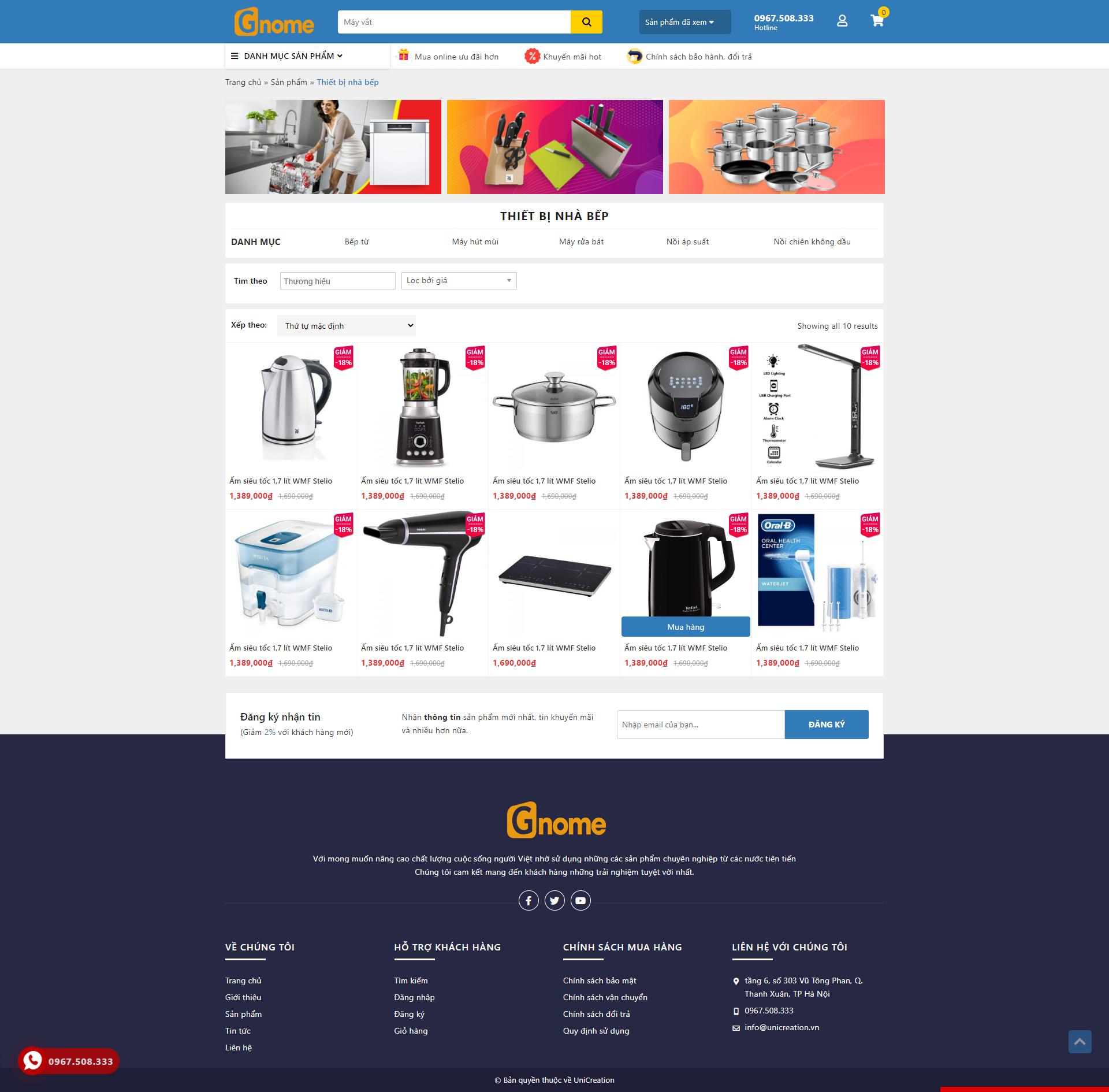 mẫu website thương mại điện tử