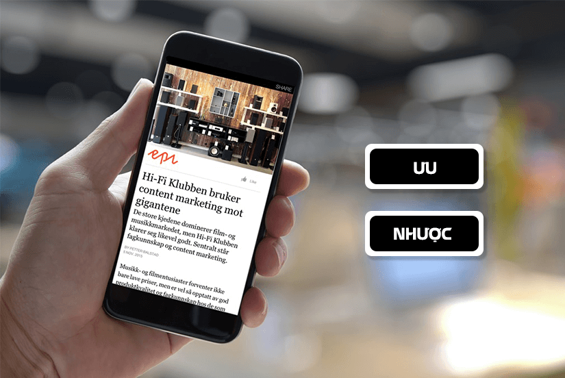 Ưu nhược điểm của Facebook Instant Articles